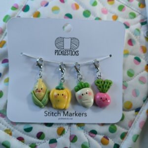 Stitch Markers - Veggies with Small Clasp