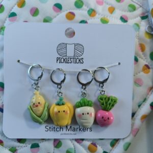 Stitch Markers - Veggies with Large Clasp